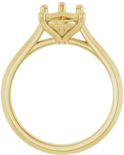 Sužadėtuvių Žiedas „Solitaire“ 585 Geltonojo Aukso Pear Shape 12mm x 8mm (2)