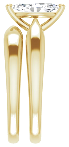 Sužadėtuvių Žiedas „Solitaire“ 585 Geltonojo Aukso Marquise 9mm x 4.5mm (9)