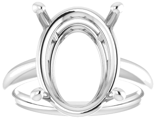 Sužadėtuvių Žiedas „Solitaire“ 925 Sidabro Oval 16mm x 12mm (3)