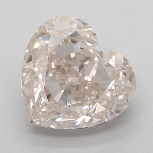 1.86 carat Light Pinkish Brown-VS2 Natūralus Heart Deimantas (1)