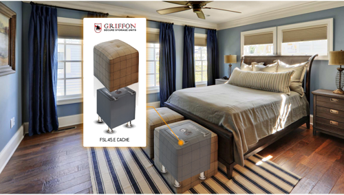 Fire-resistant concealed safe Griffon FSL.45.E (45 kg) (18)