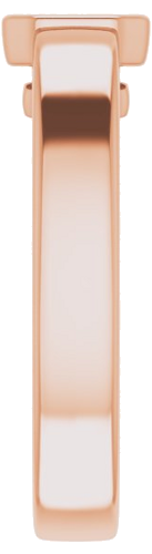 Sužadėtuvių Žiedas „Bezel-Set Solitaire“ 585 Rožinis Aukso Asscher 5mm (4)