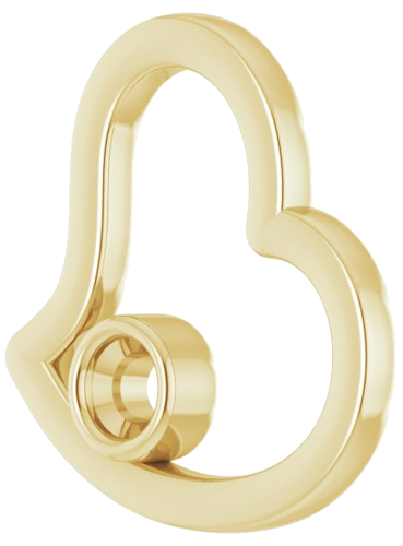 14K Yellow  3 mm Round Pendant Mounting (2)