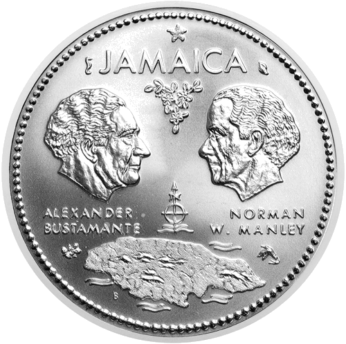 10 Dollars Independence 1972 Jamaica Silver Coin (1)