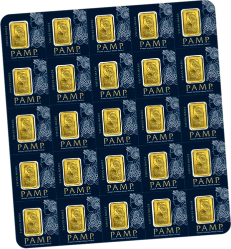 25 x 1 g Investīciju zelta stieņi Multigram Fortūna PAMP (1)