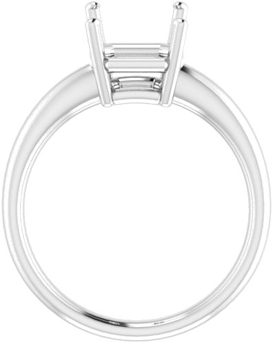 Sužadėtuvių Žiedas „Solitaire“ 950 Platinos Emerald 10mm x 8mm (2)