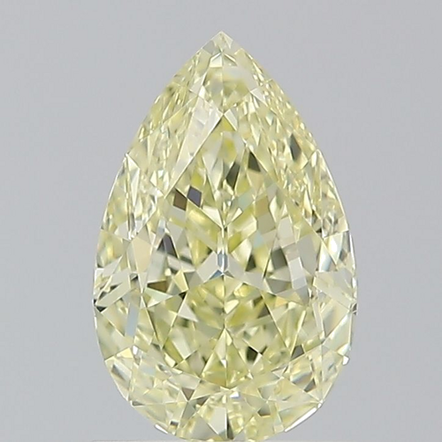 1.33 carat Fancy Light Yellow-IF Natūralus Pear Deimantas (1)