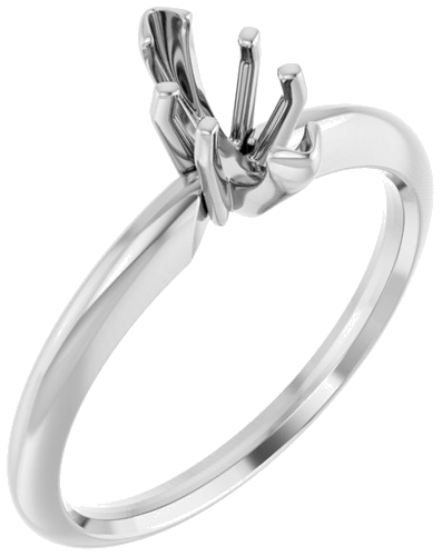 Sužadėtuvių Žiedas „V-End Solitaire“ 585 Baltojo Aukso Marquise 8mm x 3.5mm (2)