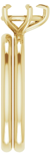 Sužadėtuvių Žiedas „Solitaire“ 585 Geltonojo Aukso Pear Shape 8mm x 6mm (9)