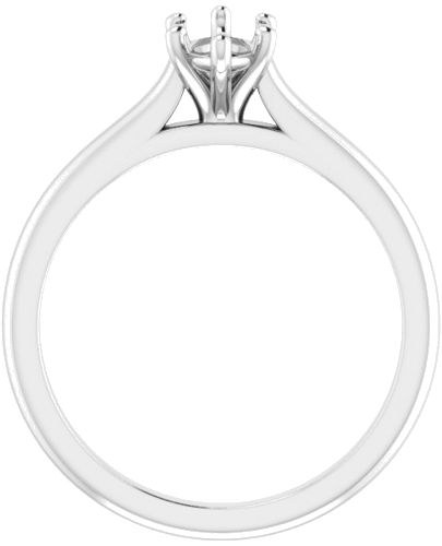 14K White 9x4.5 mm Marquise Solitaire Engagement Ring Mounting (2)