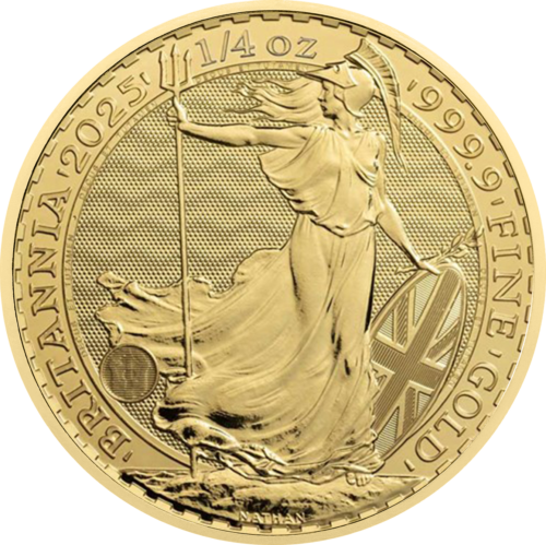 1/4 oz Британия 2025 Златна монета Карл III (1)