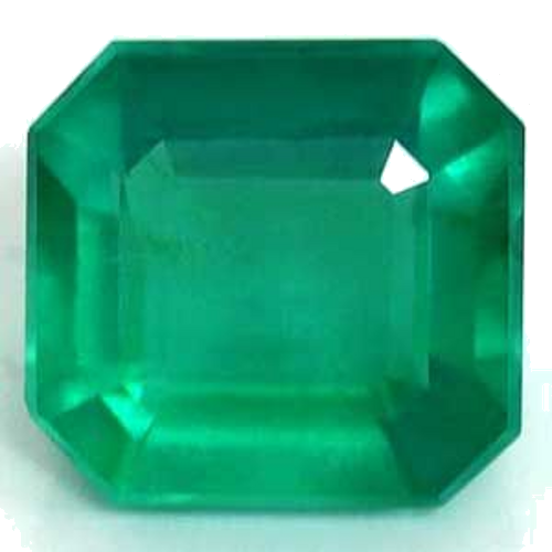 1.04 carat GREEN Square Smaragdas (1)