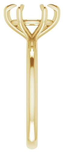 Sužadėtuvių Žiedas „Solitaire“ 585 Geltonojo Aukso Round 8.8mm (4)