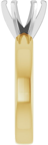 Sužadėtuvių Žiedas „Solitaire“ 585 Baltojo Ir Geltonojo Aukso Round 7mm (4)