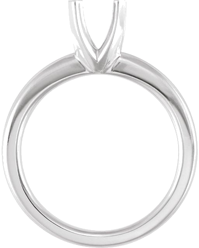 14K White 7.8 mm Round Tall Solstice Solitaire® Ring Mounting (2)