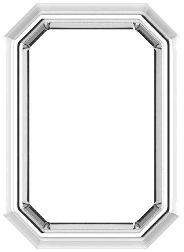 Pakabukas „Solitaire Slide“ 925 Sidabro Emerald 6mm x 4mm (1)