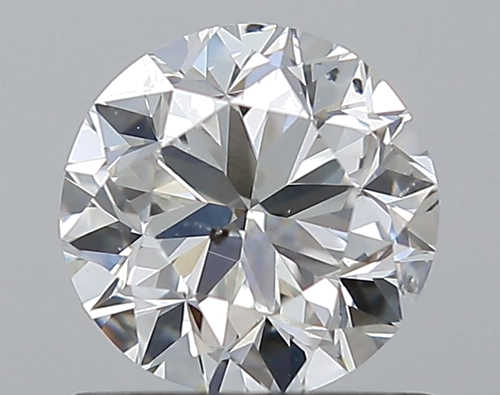 1.01 carat F-SI1 GD cut Natūralus Round Deimantas (1)