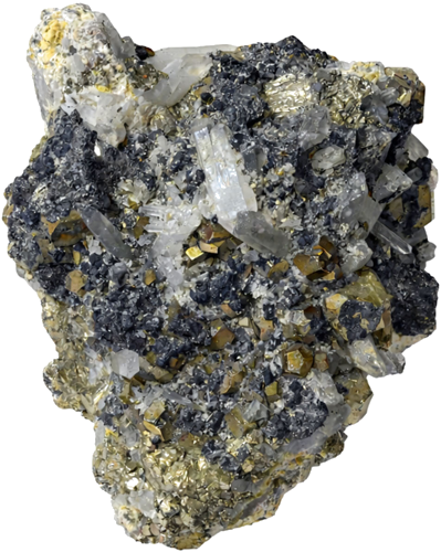 Pirito kristalų matrica, 568 g, Peru (1)
