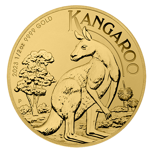 1/2 oz Kangaroo 2023 Australia Gold Coin (.9999 Nugget) (1)