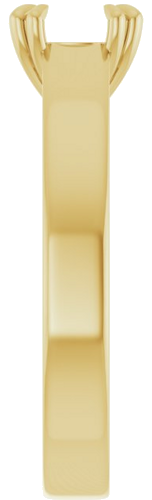 10K Yellow 6.5 mm Round Engagement Ring Mounting (4)