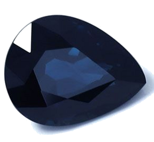 2.37 carat BLUE Pear Safyras (1)