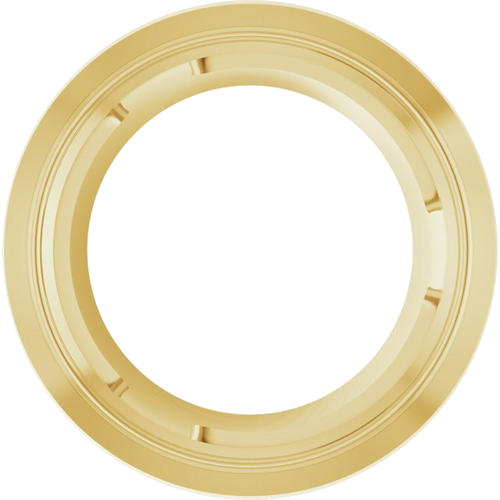 Pakabukas „Round Bezel-Set Slide“ 750 Geltonojo Aukso Round 6.5mm (1)