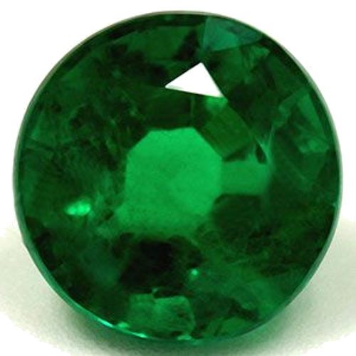 1.26 carat GREEN Round Smaragdas (1)