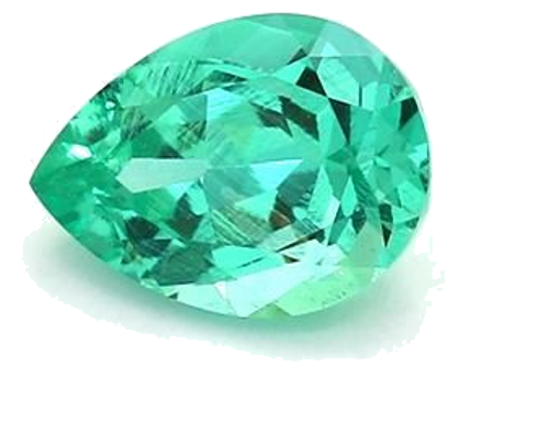 1.54 carat GREEN MODIFIEDBRILLIANT cut Pear Smaragdas (1)