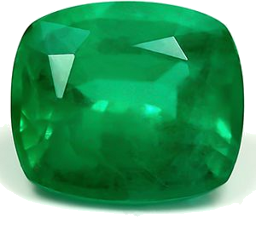 2.04 carat GREEN Cushion Smaragdas (1)