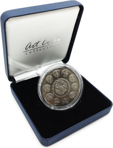 1 oz La Catrina - Libertad (колекция Изкуството на цветовете) цветна сребърна монета от 1 лей (5)