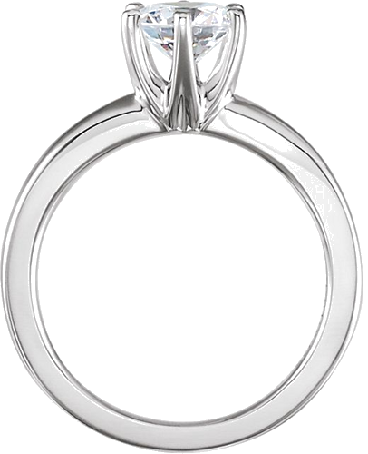 Sužadėtuvių Žiedas „Tall Solstice Solitaire®“ 585 Baltojo Aukso Round 8.2mm (4)