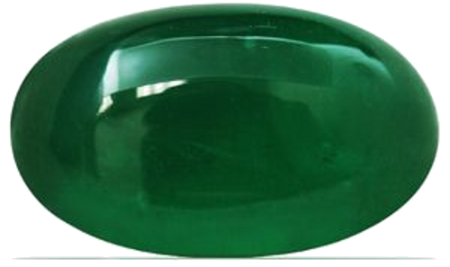 15.56 carat GREEN CABOCHON cut Oval Smaragdas (1)