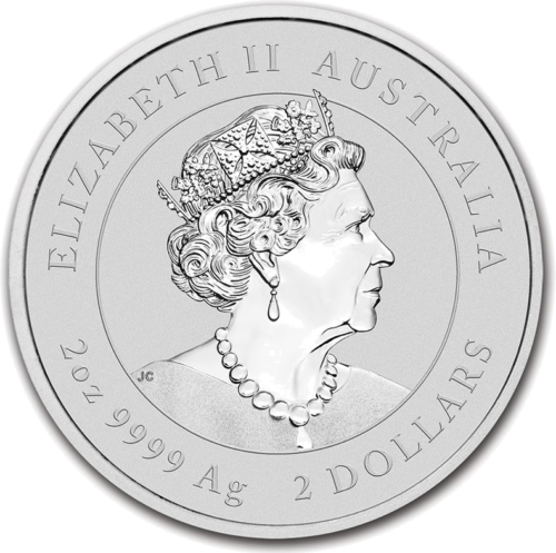 2 унции Сребърна монета на Австралия за 2021 г. (Лунар III) (3)