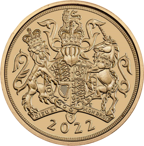 Ketvirtis Sovereno Elžbieta II 2022 auksinė moneta (1)