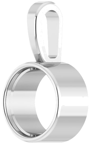 Pakabukas „Bezel-Set Solitaire“ 585 Baltojo Aukso Round 6mm (2)