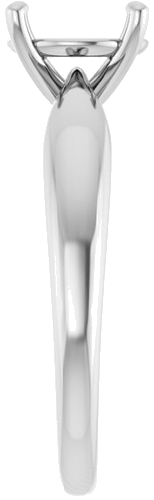 Sužadėtuvių Žiedas „Solitaire“ 585 Baltojo Aukso Round 8mm (4)