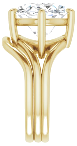 Sužadėtuvių Žiedas „Solitaire“ 585 Geltonojo Aukso Oval 16mm x 12mm (9)