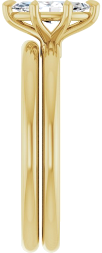 Sužadėtuvių Žiedas 585 Geltonojo Aukso Marquise 8mm x 4mm (9)