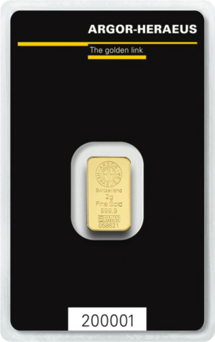 2 g Investment Gold Bar Argor-Heraeus (1)