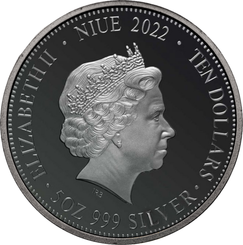 5 oz Год Тигра 2022 Ниуэ серебряная монета PROOF (3)