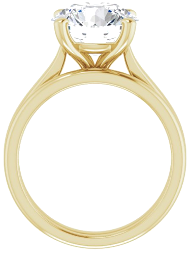 14K Yellow 10 mm Round Engagement Ring Mounting (7)