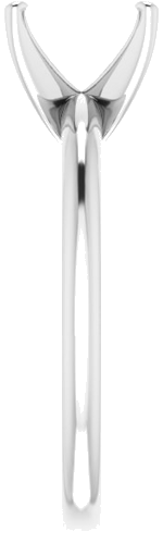 Sužadėtuvių Žiedas „Solitaire“ 585 Baltojo Aukso Emerald 7mm x 5mm (4)