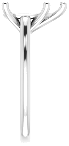 14K White 12x8 mm Pear Solitaire Engagement Ring Mounting (4)