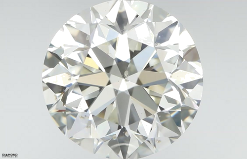 3.02 carat K-SI2 Very Good cut Natūralus Round Deimantas (1)
