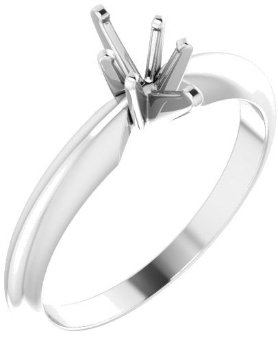 Sužadėtuvių Žiedas „Heavy Solitaire“ 585 Baltojo Aukso Marquise 6mm x 3.5mm (1)