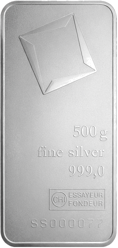 500 g Silver Bar Valcambi (Minted) (1)