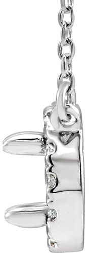 Pakabukas „French-Set Halo-Style“ 585 Baltojo Aukso Round 5mm (2)