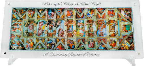 1 kg Mikelandželo Siksta kapela 2021 Jaunais 33 x 1 USD Proof sudraba .999 monētu komplekts (1)