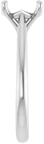 Sužadėtuvių Žiedas „Solitaire“ 585 Baltojo Aukso Round 8.2mm (4)