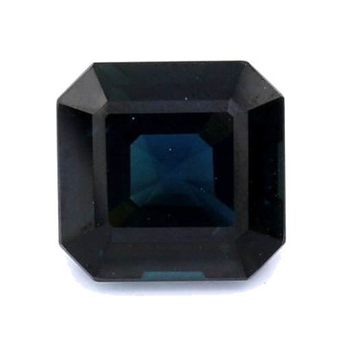 3.19 carat BLUE STEP cut Octagonal Safyras (1)